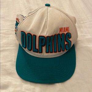 Miami Dolphins Cap with Teal Brim